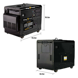Diesel Generator | Single Phase | 8.4kW Rated | 6kW | 13HP Portable Backup Power