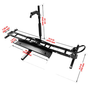 Motorcycle Motorbike Carrier Rack Towbar Arm Rack | Dirt Bike Ramp | Brake Lights