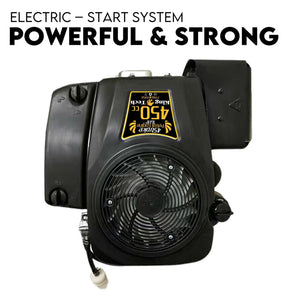 Lawn Mower Engine | 16HP Vertical Shaft | Petrol Motor | 4-Stroke Ride-On Mower