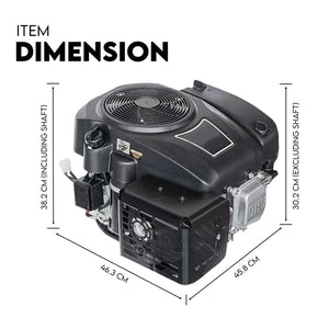 Lawn Mower Engine | 16HP Vertical Shaft | Petrol Motor | 4-Stroke Ride-On Mower