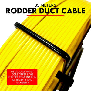 4.5mm x 85M Fiberglass Cable Snake Rodder | Fish Tape Puller | NBN Solid Steel Rod