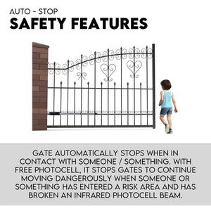 Swing Gate Opener Automatic Full Solar Power Kit | Remote Control