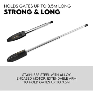 Swing Gate Opener Automatic Full Solar Power Kit | Remote Control