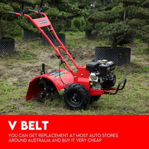 Petrol Tiller Cultivator | 212cc | 4 Blades | Rotary Hoe | Handheld Garden Tool