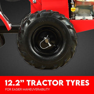 Petrol Tiller Cultivator | 212cc | 4 Blades | Rotary Hoe | Handheld Garden Tool