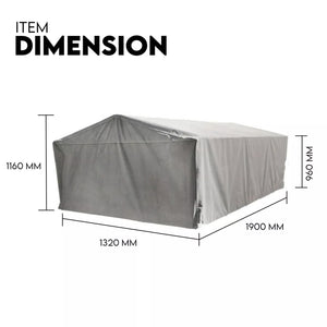900mm Trailer Cage Canvas Tarp Cover for 6x4 | High-Quality Cage | Universal | 3 Foot