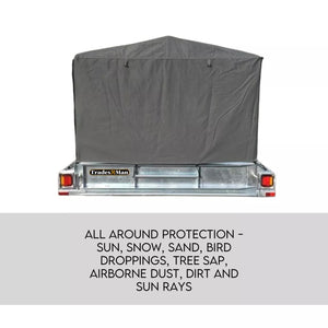 8x5 Box Trailer Cage Canvas Cover | 900mm | 3 Foot | Thick Rip-Resistant Waterproof