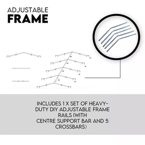 8x5 Box Trailer Cage Canvas Cover | 900mm | 3 Foot | Thick Rip-Resistant Waterproof