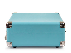 Crosley Cruiser Bluetooth Portable Turntable | Turquoise | Bundled Crosley Record Storage Crate
