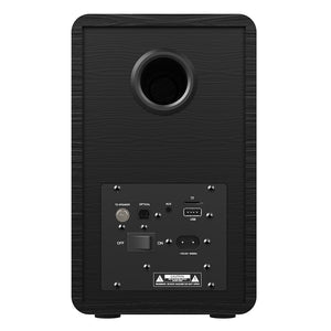 Crosley Voyager Bluetooth Portable Turntable | Black + Majority D40 Bluetooth Speakers | Black | Bundle