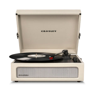 Crosley Voyager Bluetooth Portable Turntable | Dune + Majority D40 Bluetooth Speakers | Black | Bundle