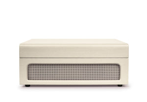 Crosley Voyager Bluetooth Portable Turntable + Record Storage Crate | Dune | Classic Music Bundle