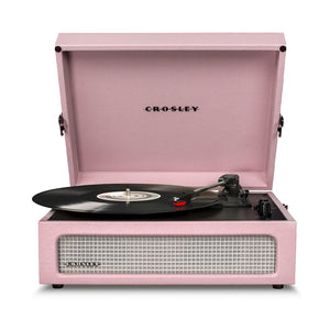 Crosley Voyager Bluetooth Portable Turntable | Amethyst + Crosley Record Storage Display Stand