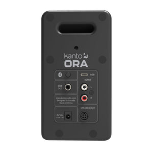 Kanto ORA 100W Powered Reference Desktop Speakers | Bluetooth 5.0 | Black | High-Fidelity Audio
