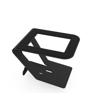 Kanto TUK 260W Powered Bookshelf Speakers | Bluetooth | USB | Phono Preamp | Matte Black | SE6 Black Stand Bundle