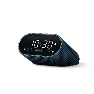 Lexon Ray LCD Alarm Clock | Temperature/Humidity Display | Blue