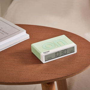 Lexon Flip Alarm Clock | Pantone | Green