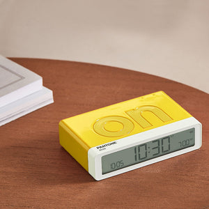 Lexon Flip Alarm Clock | Pantone | Yellow