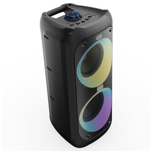 Majority PS200 Party Speaker | 80W Bluetooth Karaoke & PA System | Black | Portable Sound System