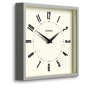 Jones Box Wall Clock | Grey
