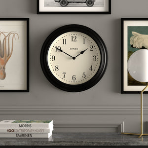 Jones Supper Club Clock | Black