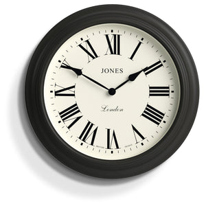 Jones Supper Club Clock | Charcoal Grey