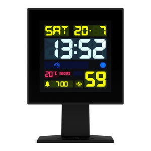 Monolith LCD Alarm Clock | Black