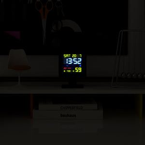 Monolith LCD Alarm Clock | Black