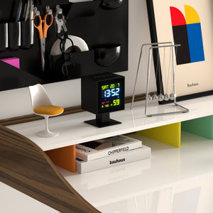 Monolith LCD Alarm Clock | Black