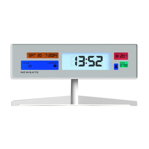 Supergenius LCD Alarm Clock | Matte White