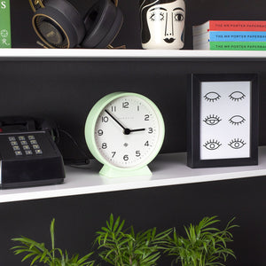 M Mantel Clock | Neo Mint
