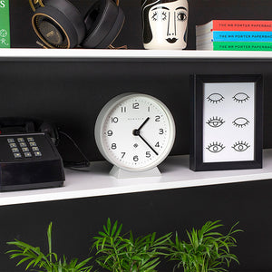 M Mantel Clock | Posh Grey