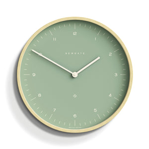 Mr Clarke Clock | Pale Wood | Bubble Green Dial 133