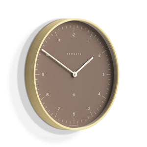 Mr Clarke Clock | Pale Wood | Burnt Sienna | 140cm