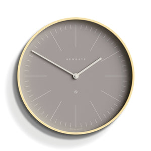 Mr Clarke Clock | Pale Wood | Clay Grey Dial