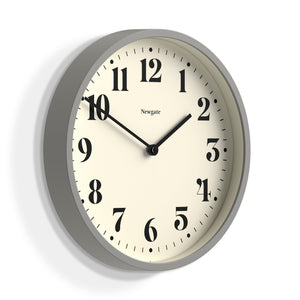 Number Four Wall Clock | Matte Posh Grey