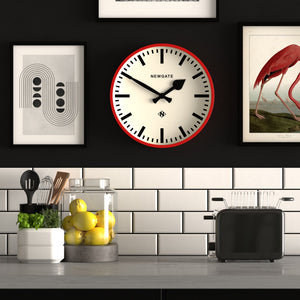 Railway Clock | Red