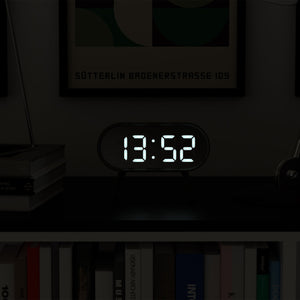 Space Hotel Cyborg LED Alarm Clock | Grey