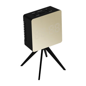 Space Hotel Droid LED Alarm Clock | Black