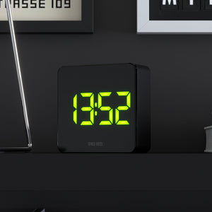 Space Hotel Orbatron Alarm Clock | Black Case | Black Lens | Green LED
