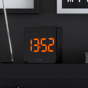 Space Hotel Orbatron Alarm Clock | Black Case | Black Lens | Orange LED
