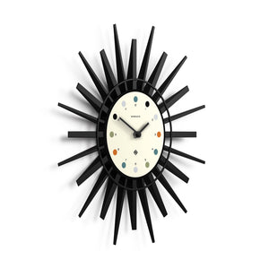Stingray Wall Clock | Black | White Dial