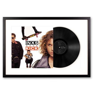 Framed INXS - Kick Vinyl Album Art | Classic Rock Wall Display