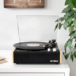 Victrola Eastwood Turntable | Bundled Record Storage Crate