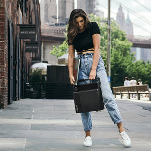 Victrola Revolution Go Turntable | Black | Bundled Record Storage Crate