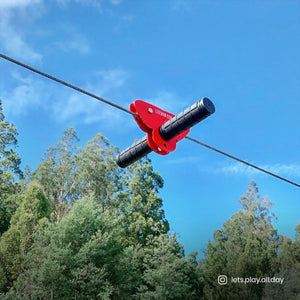 Kids Woomera Flying Fox with Red Monkey Swing