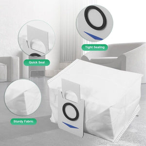 12x Auto Empty Station Dust Bags | Compatible with Ecovacs Deebot X1 Omni Series Robots