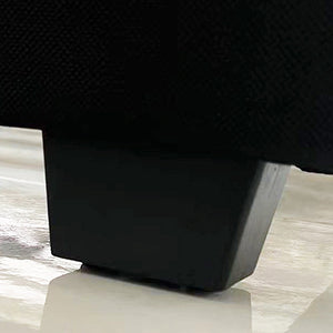 Camelia Double Size Bed Frame | Pink Velvet Upholstery | High Headboard | Quality Slats | Metal Structure