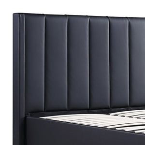 Prado Gas Lift Queen Bed Frame | Non-woven Fabric | MDF KD Slats