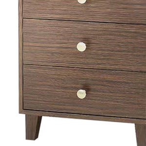 Bedside Table | MDF | 3 Drawers | Side Table | Nightstand | Brown Colour